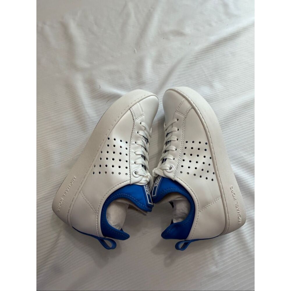 Michael Kors Ace Lace Up Lasered Leather Sneakers Shoes Size 5M - Picture 9 of 10